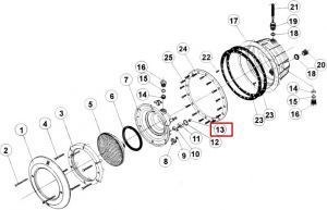 Гайка колпачковая на винт механизма крепежа светильника IML В-032/B-039 (HD031065)