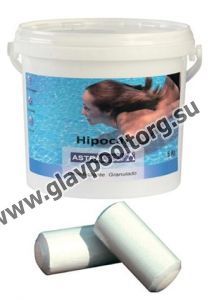 Гипохлорит кальция Astral Pool цилиндры по 300 г, 5,4 кг (75988)