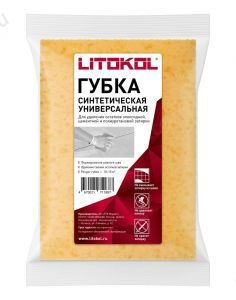 Губка синтетическая для уборки эпоксидной и цементной затирки Litokol (128R)