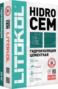 Смесь гидроизоляционная однокомпонентная Litokol Hidrocem, 20 кг