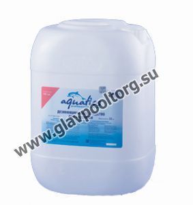Дезинфицирующее средство для бассейнов Aquatics (14% р-р гипохлорита натрия), 33 кг