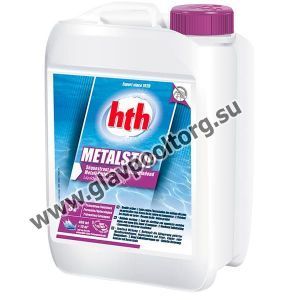 Средство для выведения металлов hth Metalstop Liquid, 3 л (упаковка 4 шт.) L800550H2