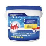 Быстрый стабилизированный хлор hth Minitab Shock в таблетках по 20 гр., 5 кг (упаковка 4 шт.) C800612H2