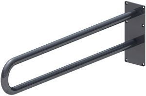 Поручень для инвалидов для унитаза 840х250 мм Инвапром, нержавеющая сталь (ПН-07.04.840.100.250.Н)