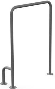 Поручень для инвалидов для унитаза 600х850 мм Инвапром левый, нержавеющая сталь (ПУН-01.04.600.850.230.Н)