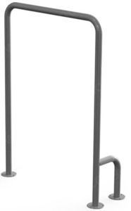 Поручень для инвалидов для унитаза 600х850 мм Инвапром правый, нержавеющая сталь (ПУН-01.05.600.850.230.Н)
