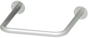 Поручень для инвалидов для раковины нижний 450х400 мм Инвапром, белый (ПР-05.04.450.400)