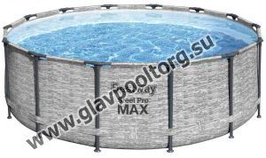 Каркасный бассейн Bestway Steel Pro Max 488х122 см с картриджным фильтром, лестницей и тентом (5619E)