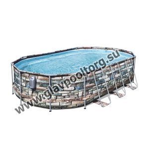 Каркасный бассейн Bestway Power Steel 610х366х122 см с картриджным фильтром (56719)