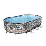 Каркасный бассейн Bestway Power Steel 610х366х122 см с картриджным фильтром (56719)