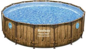 Каркасный бассейн Bestway Дерево 488х122 с картриджным фильтром (56725) Каркасный бассейн Bestway Дерево 488х122 с картриджным фильтром (56725)