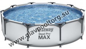 Каркасный бассейн Bestway Steel Pro MAX 305х76 с картриджным фильтром (56408)