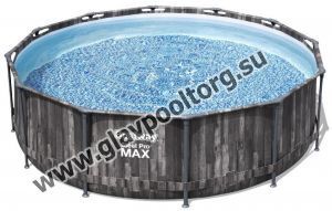 Каркасный бассейн Bestway Wood Style 366х100 с картриджным фильтром (5614X)