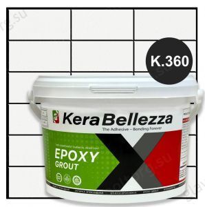 Затирка эпоксидная цветная KeraBellezza Design К.360 (графитовый) 1 кг