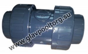 Обратный клапан 2-х муфтовый ПВХ 63 мм ERA (USC0163)