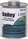 Клей для труб ПВХ Bailey L-5125, 946 мл с кисточкой Клей для труб ПВХ Bailey L-5125, 946 мл с кисточкой