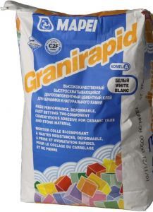 Смесь клеевая Mapei Granirapid часть А белый, 22,5 кг