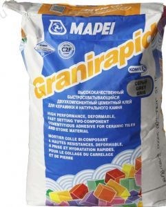 Смесь клеевая Mapei Granirapid часть А серый, 25 кг