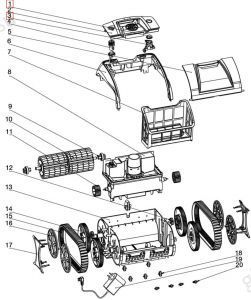 Кнопка включения для робота пылесоса Wybotics WY3312 (B.WY3312.04.002)