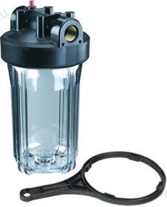 Фильтр картриджный магистральный Unipump Big Blue CFC-10BB02C, без картриджа, прозрачный 10" (43288) Фильтр картриджный магистральный Unipump Big Blue CFC-10BB02C, без картриджа, прозрачный 10" (43288)
