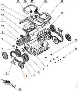 Колпак колеса для робота пылесоса Wybotics WY200