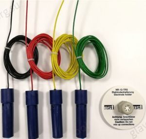 Комплект электродов с цветным кабелем OSF, нержавеющая сталь AISI-316, 4 шт (303.000.0116)
