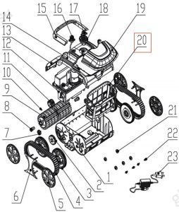 Корзина фильтра для робота пылесоса Wybotics WY200 (B.WYBOT S1.02.001)