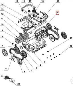 Корзина фильтра для робота пылесоса Wybotics WY200