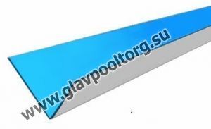 Металлический ПВХ-уголок внутренний Elbtal Plastics синий, 1,2 мм, 50х50х2000 мм (2100067.)