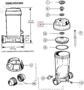 Крышка для хлоратора Hayward CL0220 (CLX0200C2)