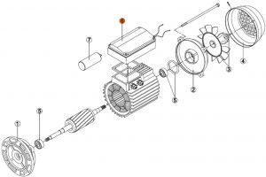 Крышка коробки распаячной насосов Kripsol KSE MEC-80 (RMOT0006.03R)