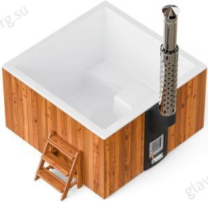 Купель PolarSpa Elite Quattro 180, термоберёза (180х110) Купель PolarSpa Elite Quattro 180, термоберёза (180х110)
