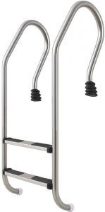 Лестница 2 ступени (узкий борт) ABLETECH NSF215-SR, нержавеющая сталь AISI-304