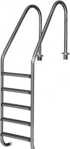 Лестница 5 ступеней Piarpi Pi london Standart, нержавеющая сталь AISI-304 (04013105)