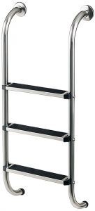 Лестница 3 ступени Markopool BHL без верхних поручней, нержавеющая сталь AISI-316