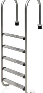 Лестница 5 ступеней (узкий борт) ABLETECH NMU515-S, нержавеющая сталь AISI-304 (88072804)