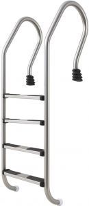 Лестница 4 ступени (узкий борт) ABLETECH NSF415-SR, нержавеющая сталь AISI-304 (88072403)