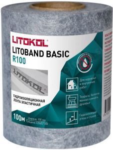 Лента гидроизоляционная для углов Litokol Litoband Basic R100, 100 м
