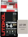 Затирочная смесь цементная Litokol Litochrom 1-6 Evo LE.120 (жемчужно-серый), 2 кг