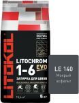 Затирочная смесь цементная Litokol Litochrom 1-6 Evo LE.140 (мокрый асфальт), 5 кг