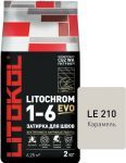 Затирочная смесь цементная Litokol Litochrom 1-6 Evo LE.210 (карамель), 2 кг