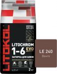 Затирочная смесь цементная Litokol Litochrom 1-6 Evo LE.240 (венге), 2 кг