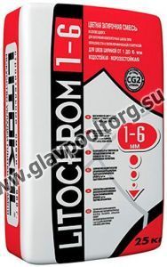 Затирочная смесь Litokol LITOCHROM 1-6 (белый) 25 кг