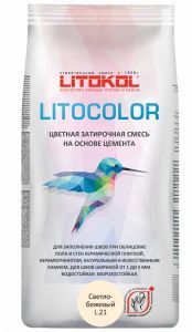 Затирочная смесь цементная Litokol Litocolor L.21 (светло-бежевая) 20 кг