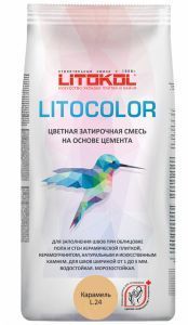 Затирочная смесь цементная Litokol Litocolor L.24 (карамель) 20 кг