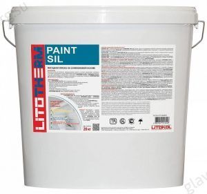 Краска силиконовая фасадная Litokol Litotherm Paint Sil (белый) 20 кг.