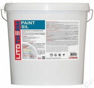 Краска силиконовая фасадная Litokol Litotherm Paint Sil база 3 (под колеровку)  20 кг