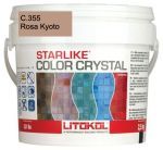 Затирка швов эпоксидная Litokol Starlike Color Crystal C.355 Rosa Kyoto (розовый), 2,5 кг
