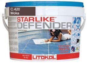 Затирка швов эпоксидная Litokol Starlike Defender С.420 Moka (мокко), 1 кг