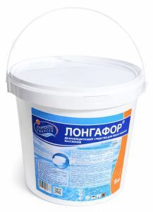 Лонгафор, медленный хлор, таблетки 200 г, ведро 5 кг